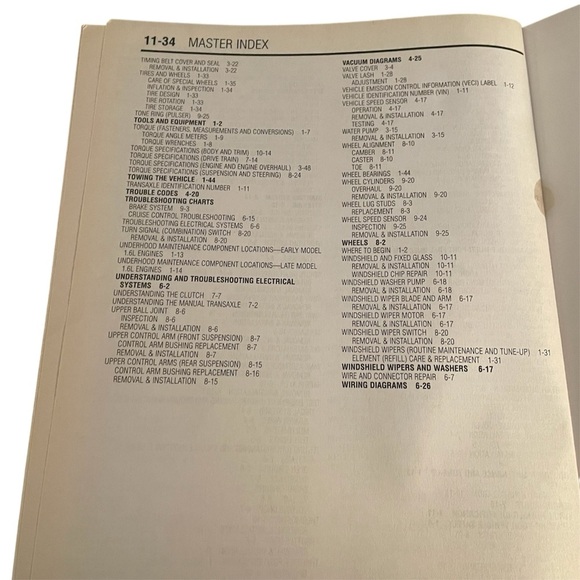 Chilton Honda Civic/Del Sol 1996-00 Repair Manual - Picture 11 of 11